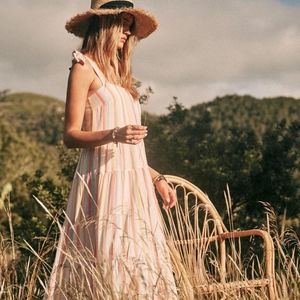 NWT - Sezane Annie Dress Size (4) 36 - Multicolored Stripes